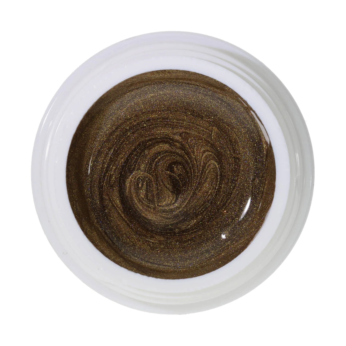 #034 <<<< t61>49>40>5>remium-EFFEKT Color Gel 5ml GoldmeTallic miT braunem UnTerTon