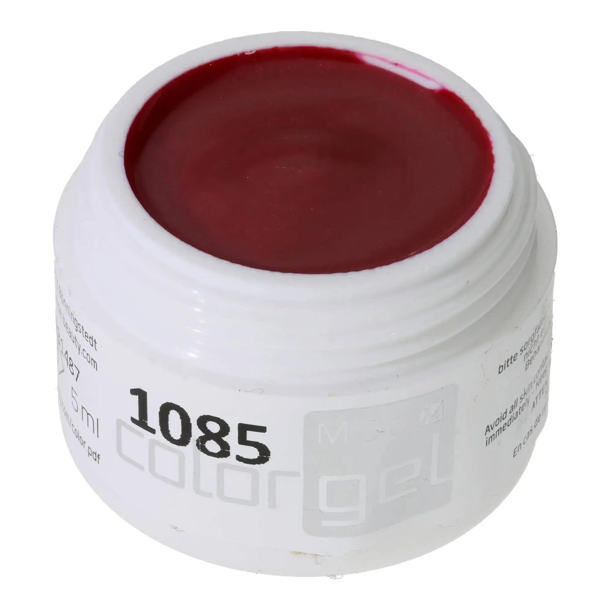 #1085 UV Effekt Farbgel Rot 5ml – Glänzendes Farbgel für Nailart