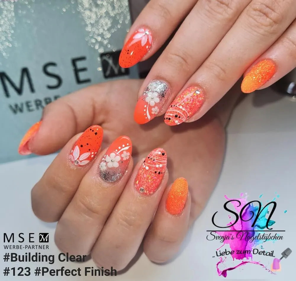 #123 Gel Màu Premium-PURE 5ml Cam Rực Rỡ