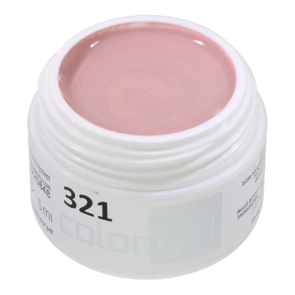 #321 Premium-EFFEKT Color Gel 5ml Dezent schimmerndes Beige-Rosa