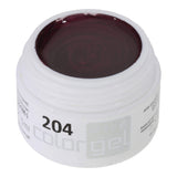 #204 Premium-EFFEKT Color Gel 5ml Dunkelviolett mit dezentem Rosaschimmer