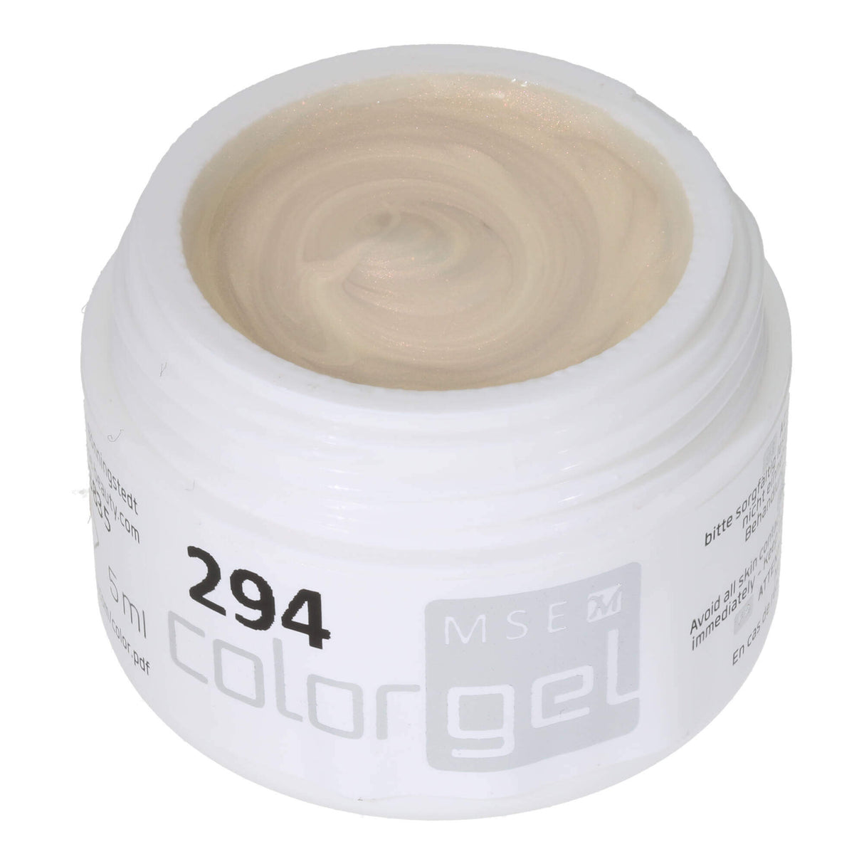 #294 Premium-EFFEKT Color Gel 5ml Weiss mit Kupferschimmer