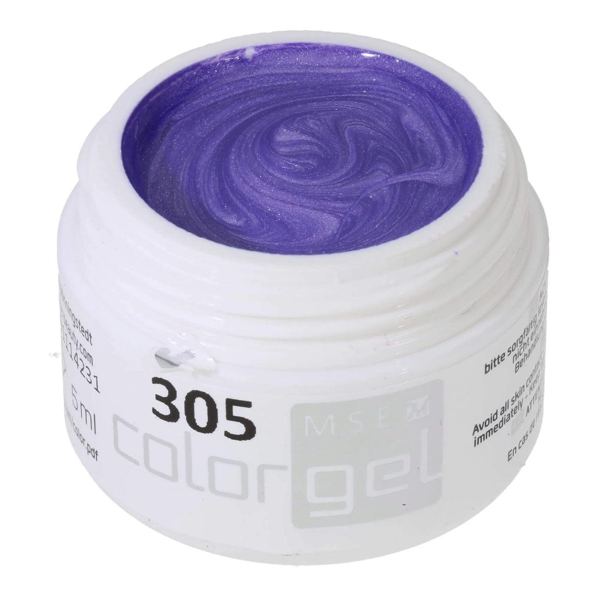#305 <<< t58>52>5>remium-EFFEKT Color Gel 5ml BlMộtulicher Fliederton mit Blau-Silbereffekt
