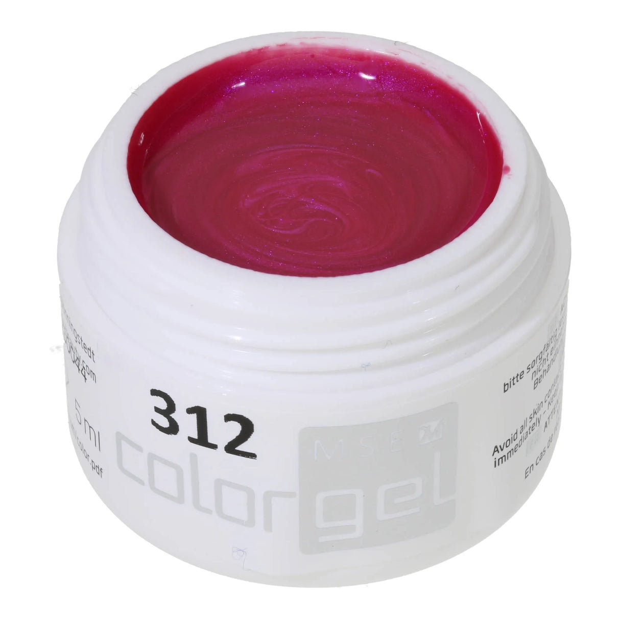 #312 << t36>5>remium-EFFEKT Color Gel 5ml Intensives Fuchsiapink mit Perlglanz