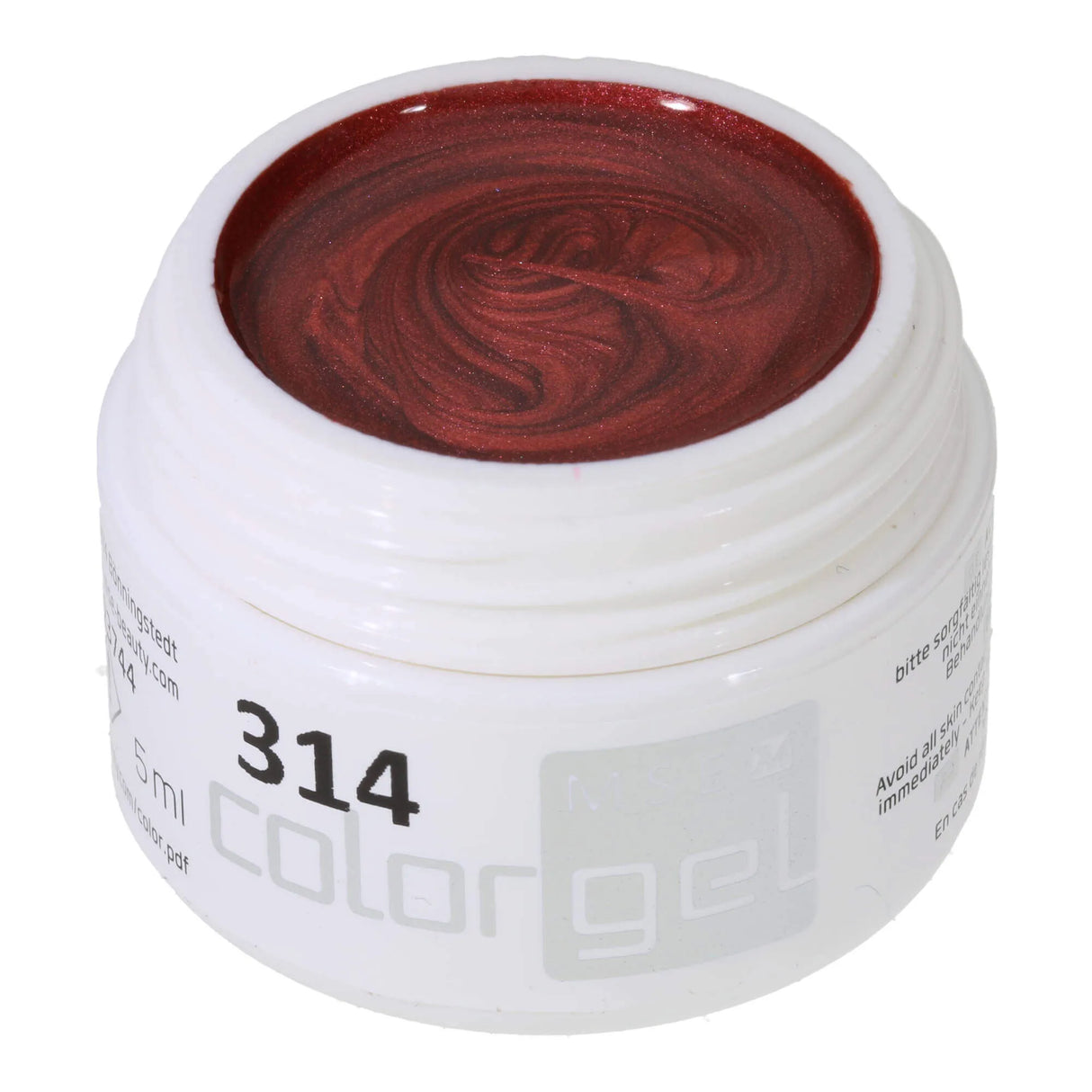 #314 Premium-EFFEKT Color Gel 5ml Schimmerndes Rostrot
