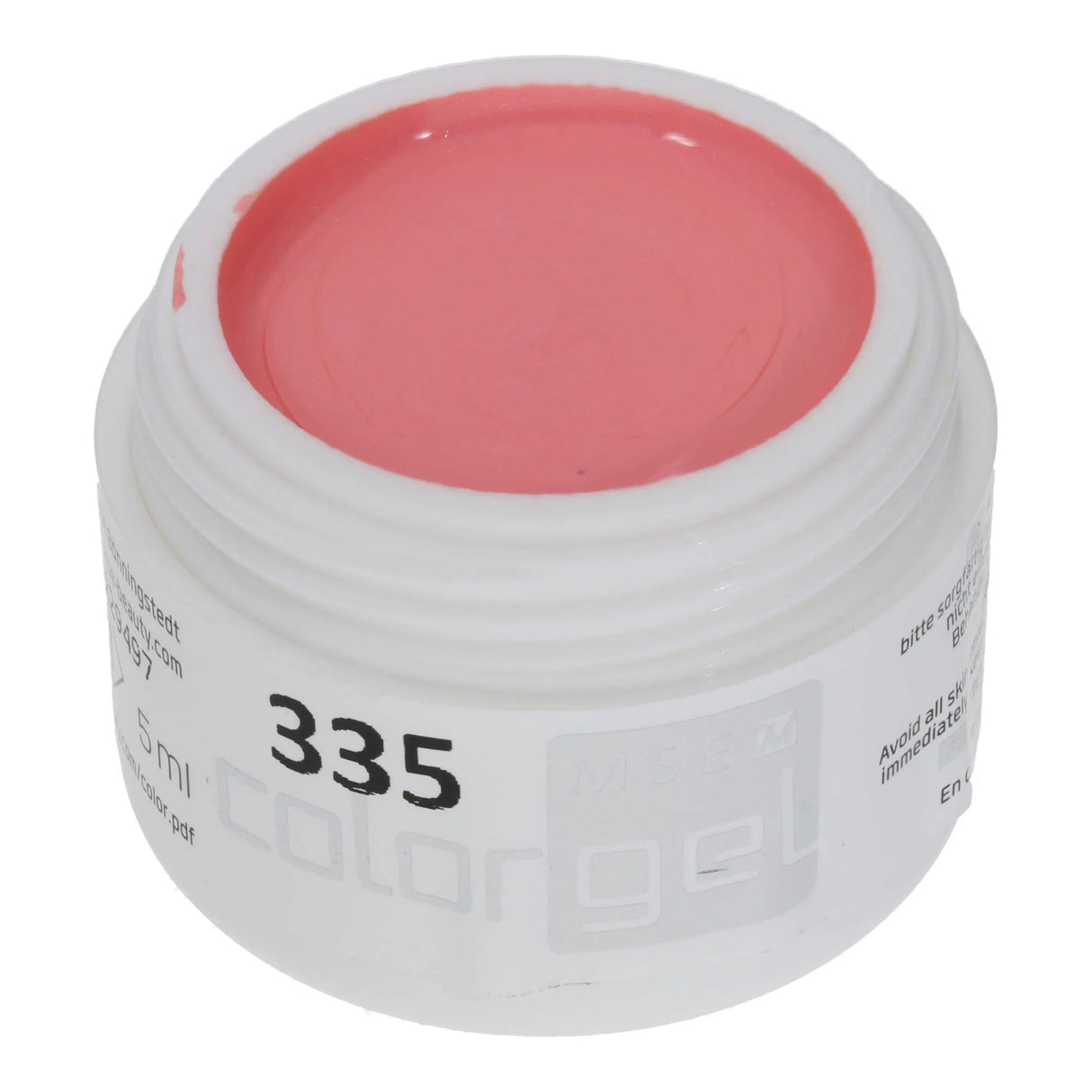 #335 <<< t60>48>5>remium-EFFEKT Color Gel 5ml Helles Rosa miT sehr dezenTem PerleffekT