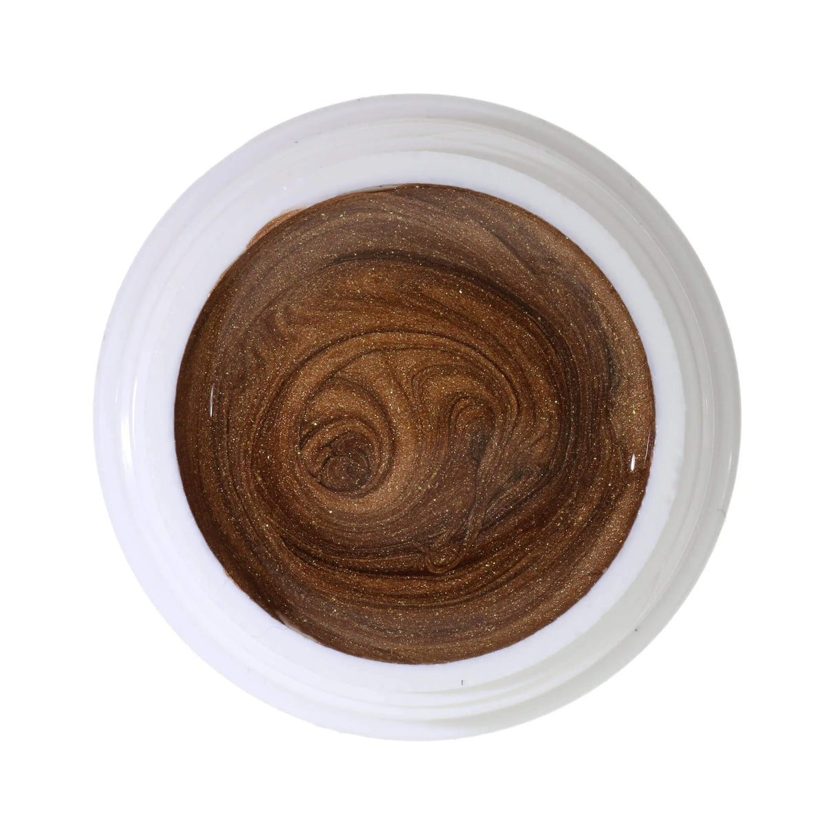 #347 << t39>5>remium-EFFEKT Color Gel 5ml Nougatbraun mit Goldschimmer