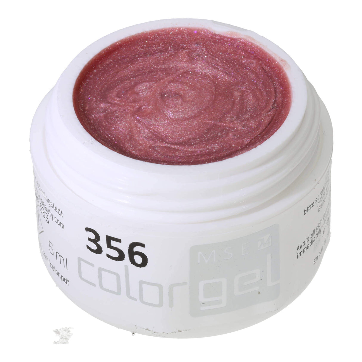 #356 Premium-EFFEKT Color Gel 5ml Helles Rosa mit ausgeprägtem Silber-Rosa-Schimmer