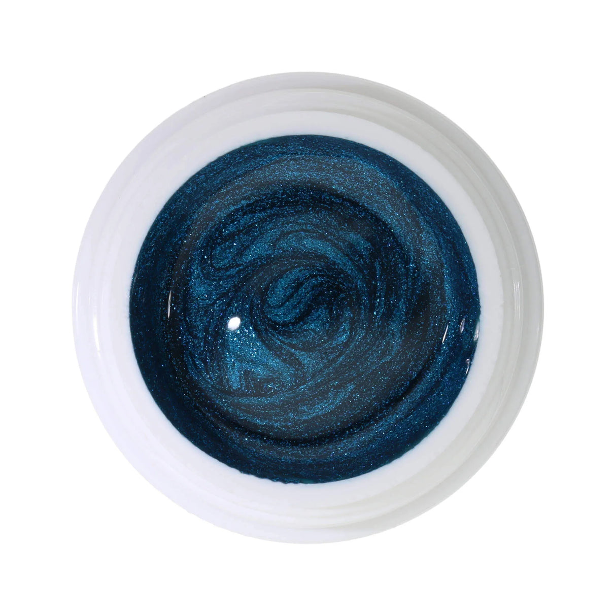 #378 <<<< t67>55>53>5>remium-EFFEKT Color Gel 5ml Dunkles Blaugrün mit türkisem Glitter