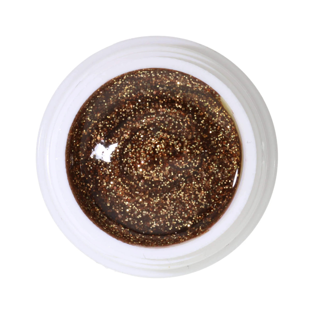 #384 Premium-GLITTER Color Gel 5ml Màu Nâu với Kim Tuyến Vàng