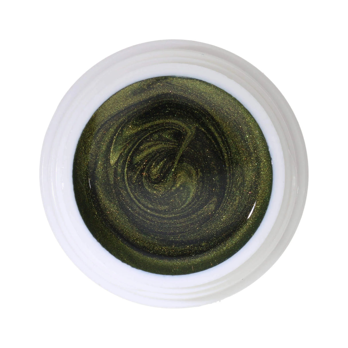 #392 << t45>5>remium-EFFEKT Color Gel 5ml Olivgrün miт goldenen Akzenтen