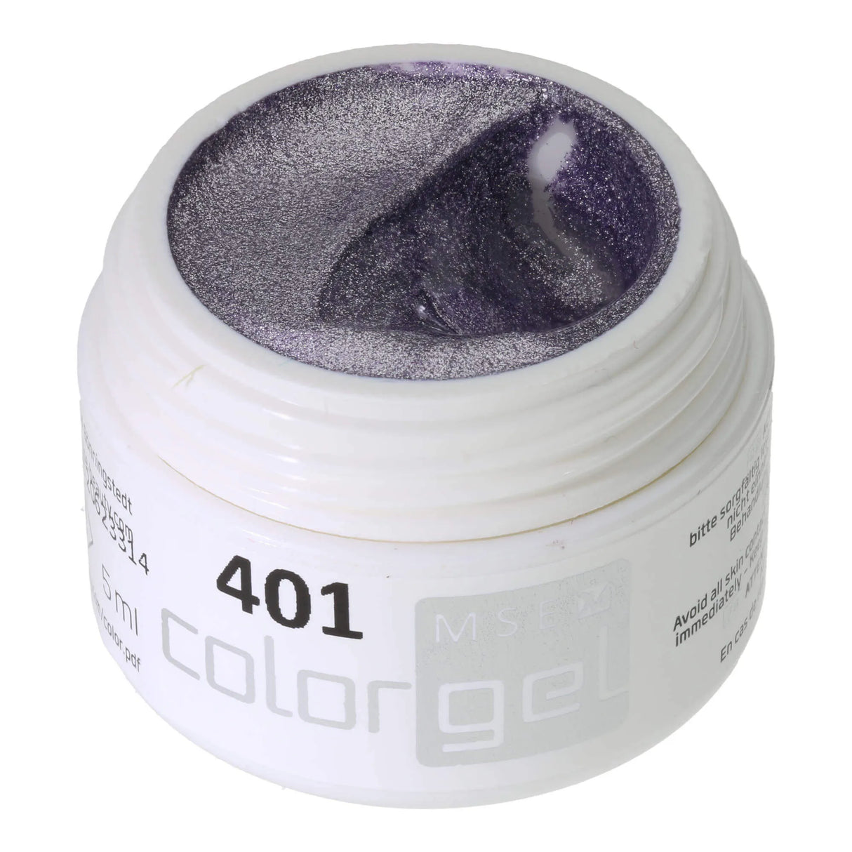 #401 < t5>remium-EFFEKT Color Gel 5ml Flieder-metallic