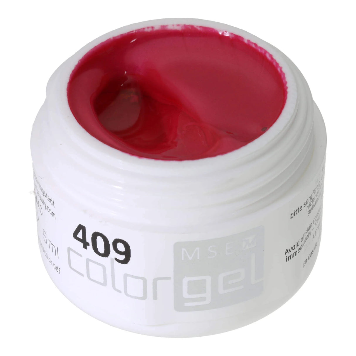 #409 << t39>5>remium-EFFEKT Color Gel 5ml Dezent schimmerndes krMộtftiges Pink
