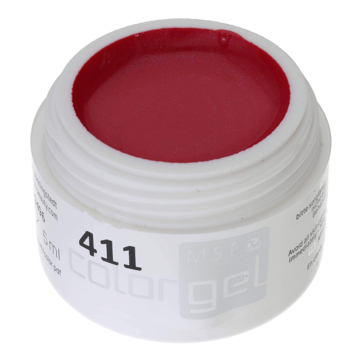 #411 Premium-EFFEKT Color Gel 5ml Leuchtendes zart schimmerndes Pink
