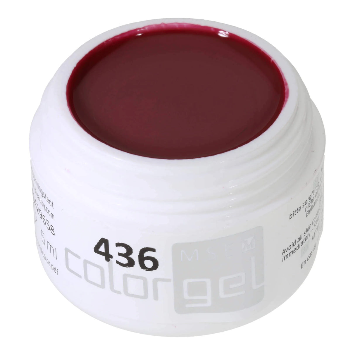 #436 < t5>remium-PURE Color Gel 5ml Dunkles Rot