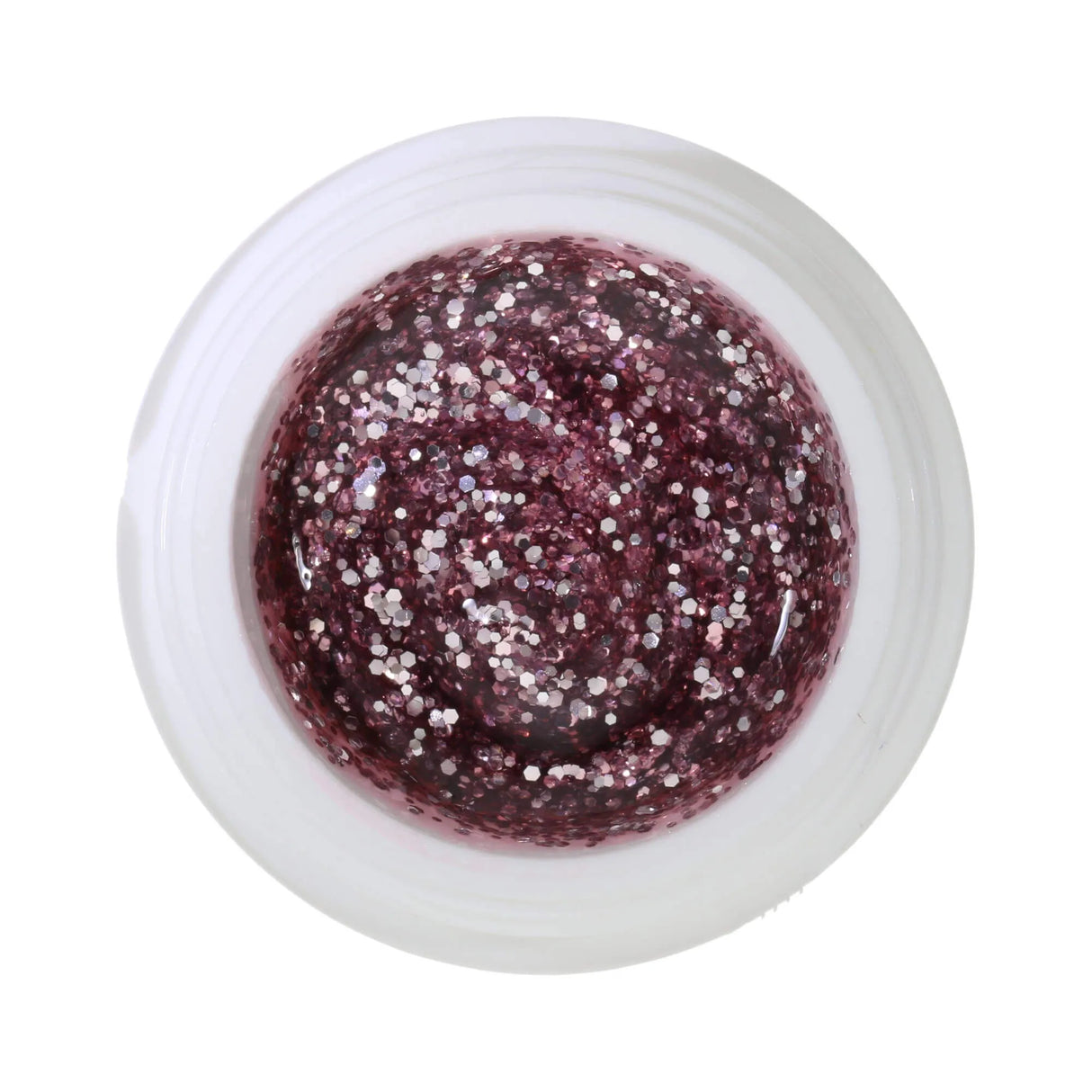 #438 Премиум-ГЛИТТЕР цветной гель 5 мл Сиреневый гель с серебристым блеском