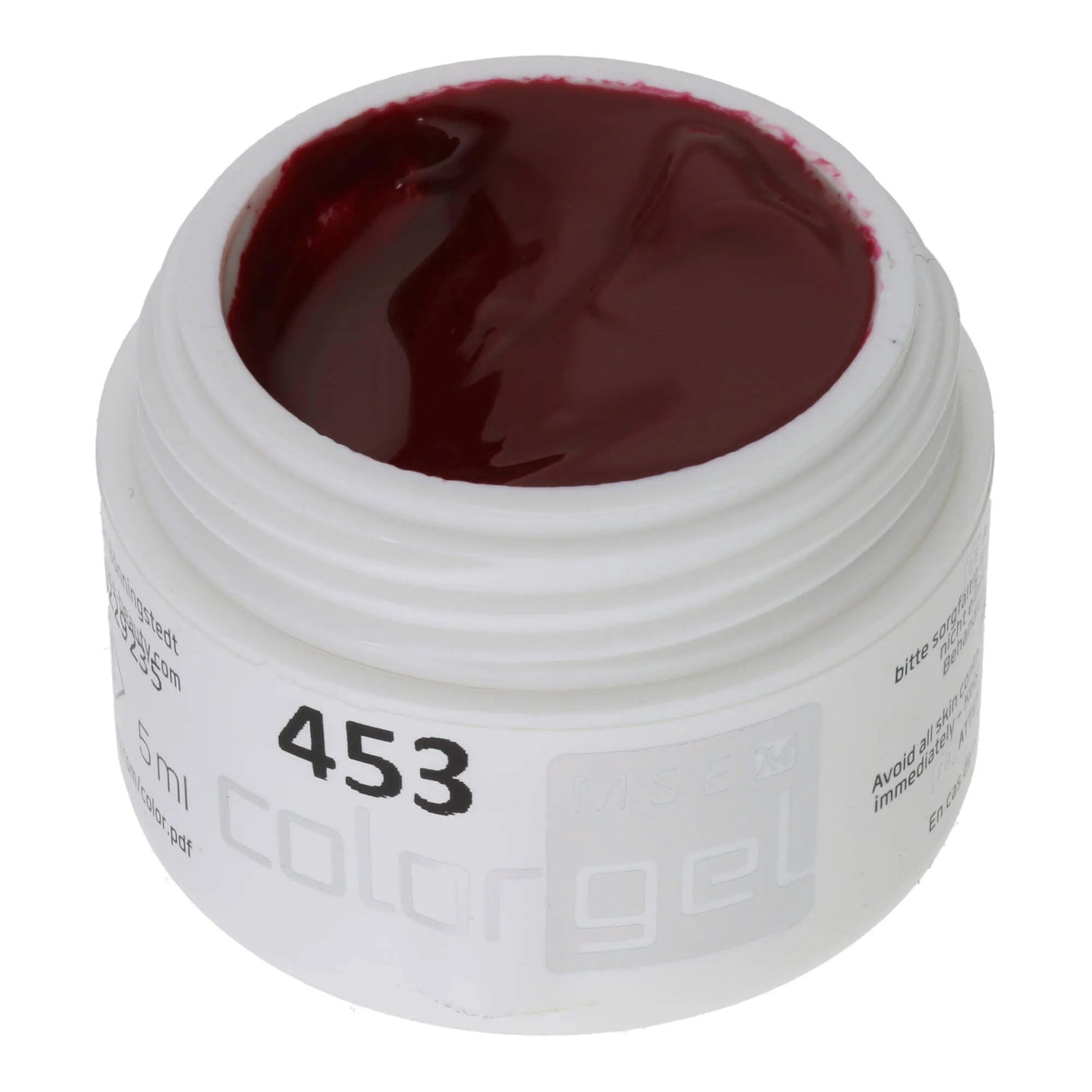 #453 < t5>remium-PURE  Color  Gel 5ml  Dunkles  Kirschrot
