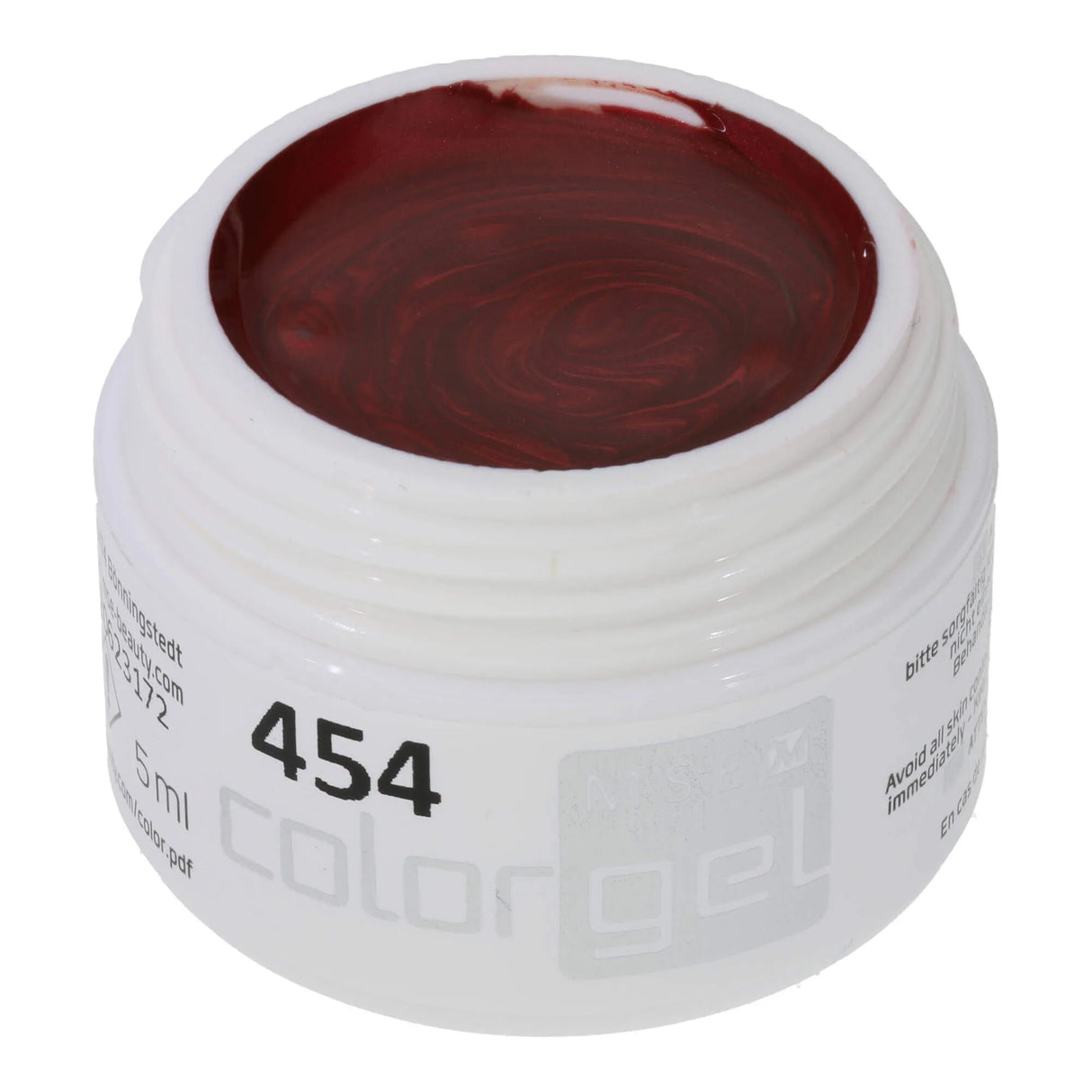 #454 <<< t46>42>5>remium-EFFEKT Color Gel 5ml Ziegelrot mit dezentem Schimmer