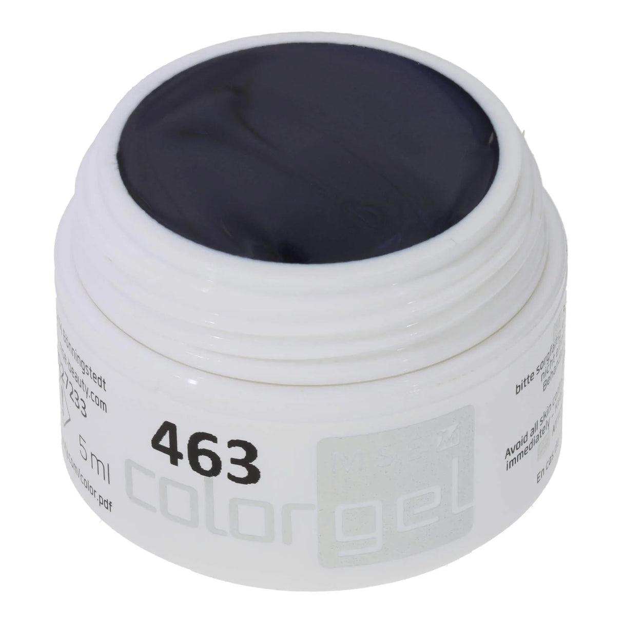 #463 << t48>5>remium-EFFEKT Color Gel 5ml Schwarzblau mit dezentem Perlglanz