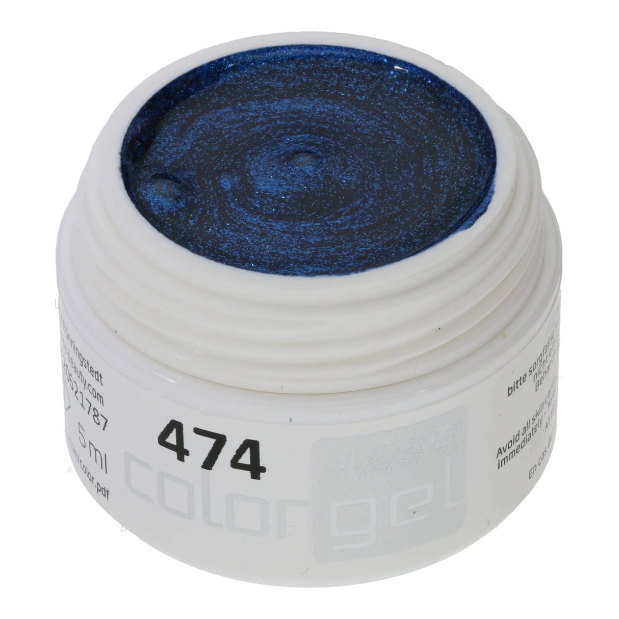 #474 Premium-EFFEKT Color Gel 5ml Dunkelblaues Metallicgel