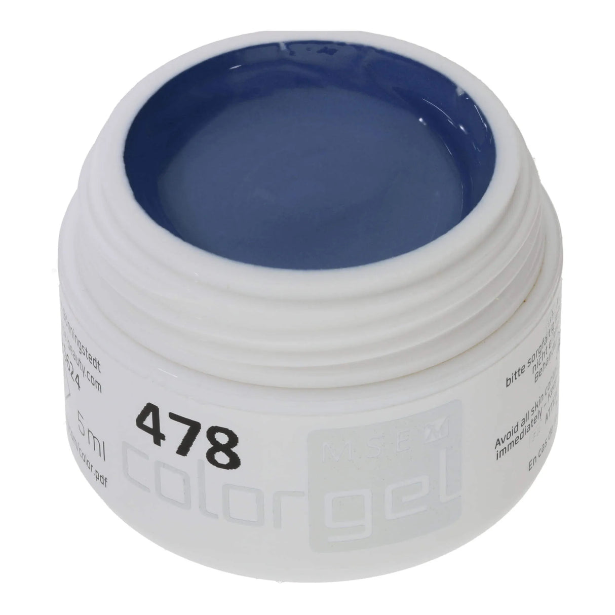 #478 << t54>5>remium-EFFEKT Color Gel 5ml Dunkles Rauchblau mit dezentem Schimmer