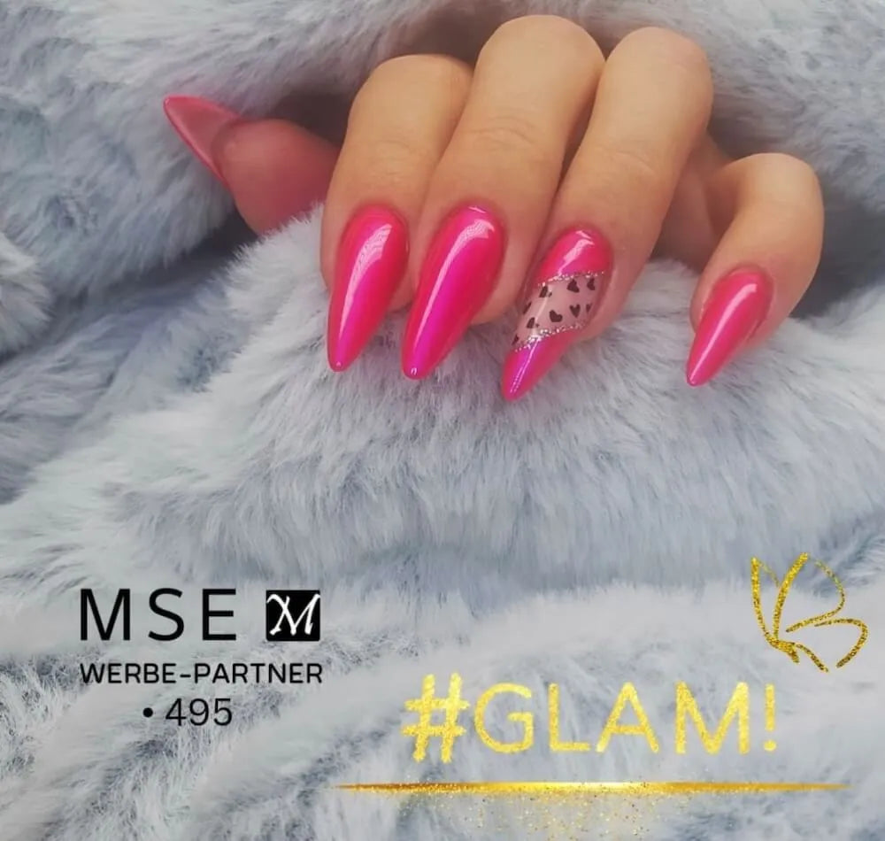 #495 << t46>5>remium-EFFEKT  Color  Gel 5ml  Neon-Pink  mit dezentem  Schimmer