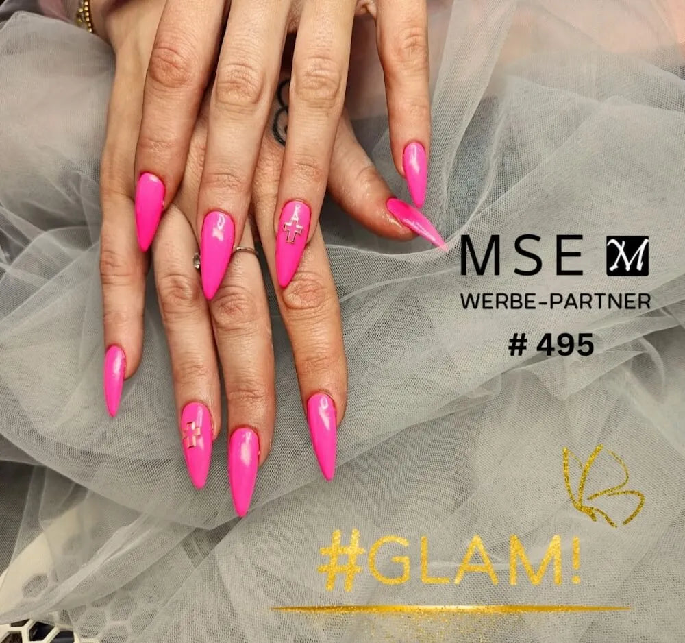 #495 << t46>5>remium-EFFEKT  Color  Gel 5ml  Neon-Pink  mit dezentem  Schimmer