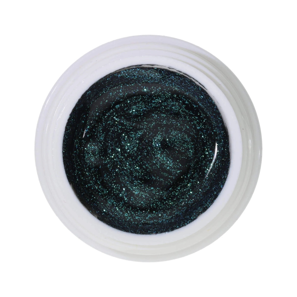 #506 <<<< t68>54>47>5>remium-EFFEKT Color Gel 5ml Dunkelgrau mit grün-türkisen Effektpartikeln