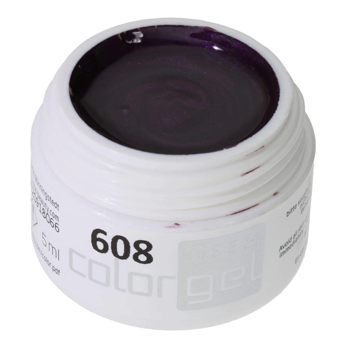 #608 << t39>5>remium-EFFEKT Color Gel 5ml Violett