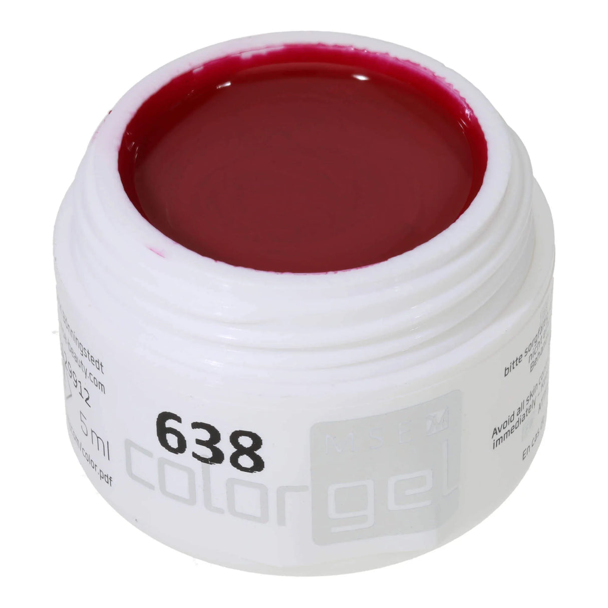 #638 < t5>remium-PURE Color Gel 5ml Rot