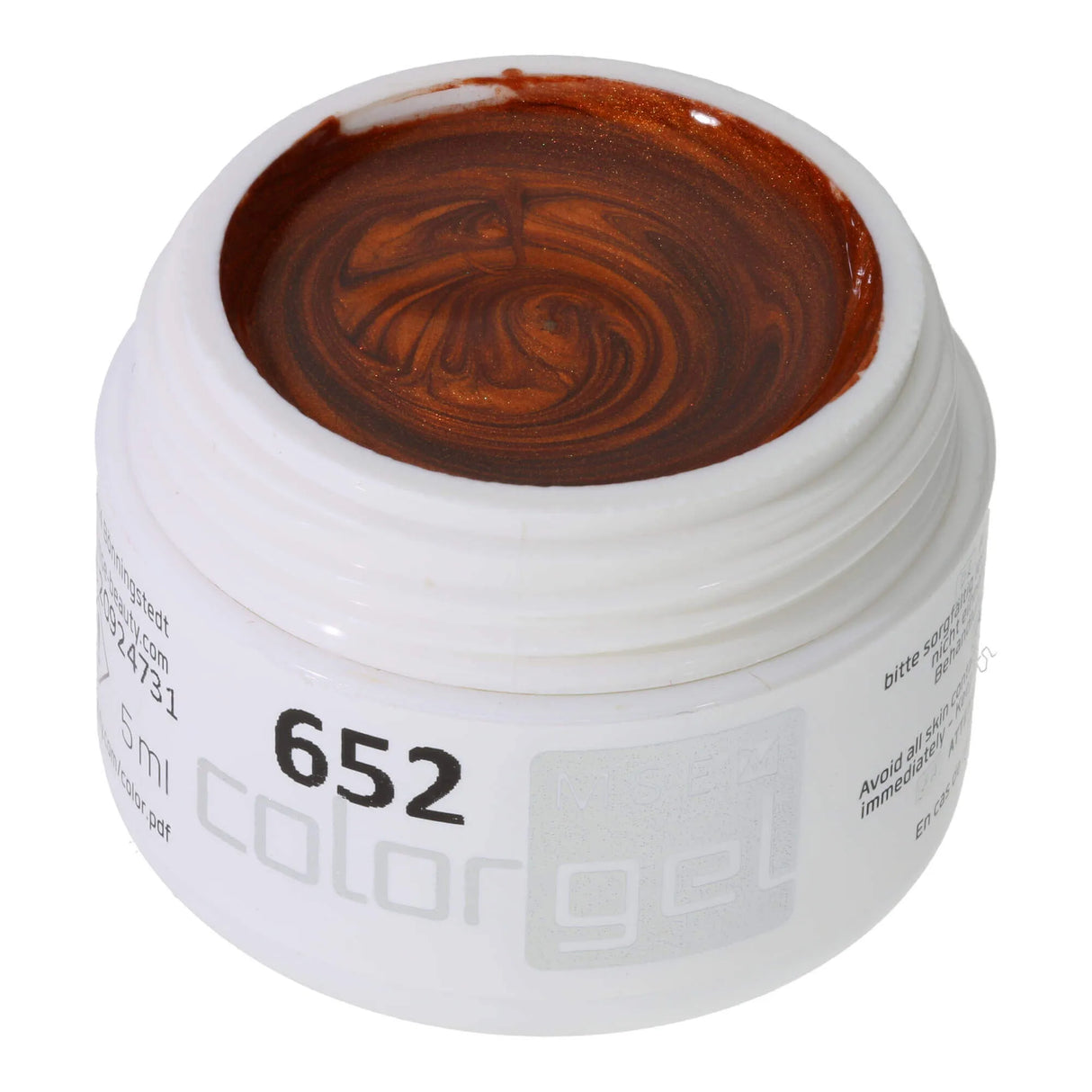 #652 Premium-EFFEKT Color Gel 5ml Kupfer