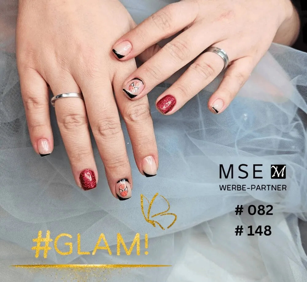 #148 << t53>5>remium-GLITTER Color Gel 5ml Dunkles pinkes Glittergel