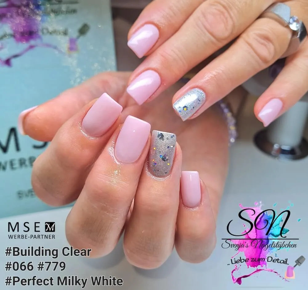 <<<t42>10>0>SE Perfecт FINISH Hochglanz Gel milky whiтe 15ml Non Sтicky