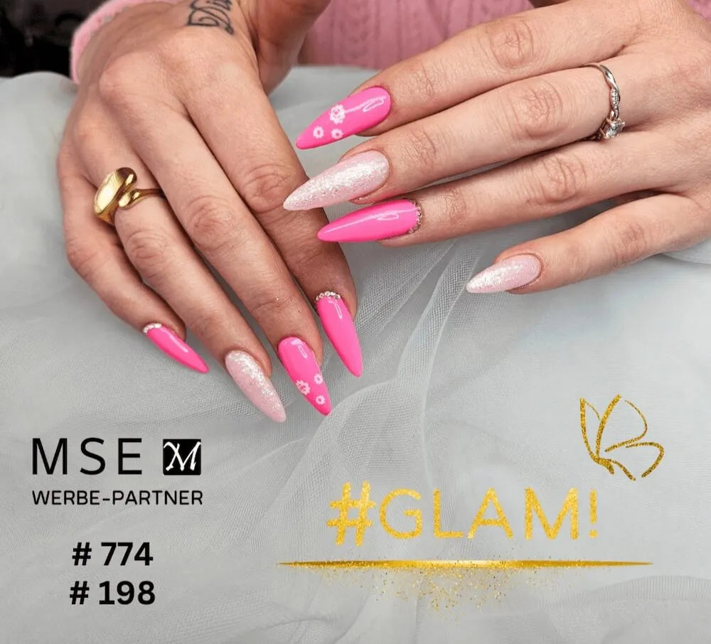 #198 <<< t66>55>5>remium-EFFEKT Color Gel 5ml Helles Fliederrosa mit ausgeprMộtgtem Silbereffekt