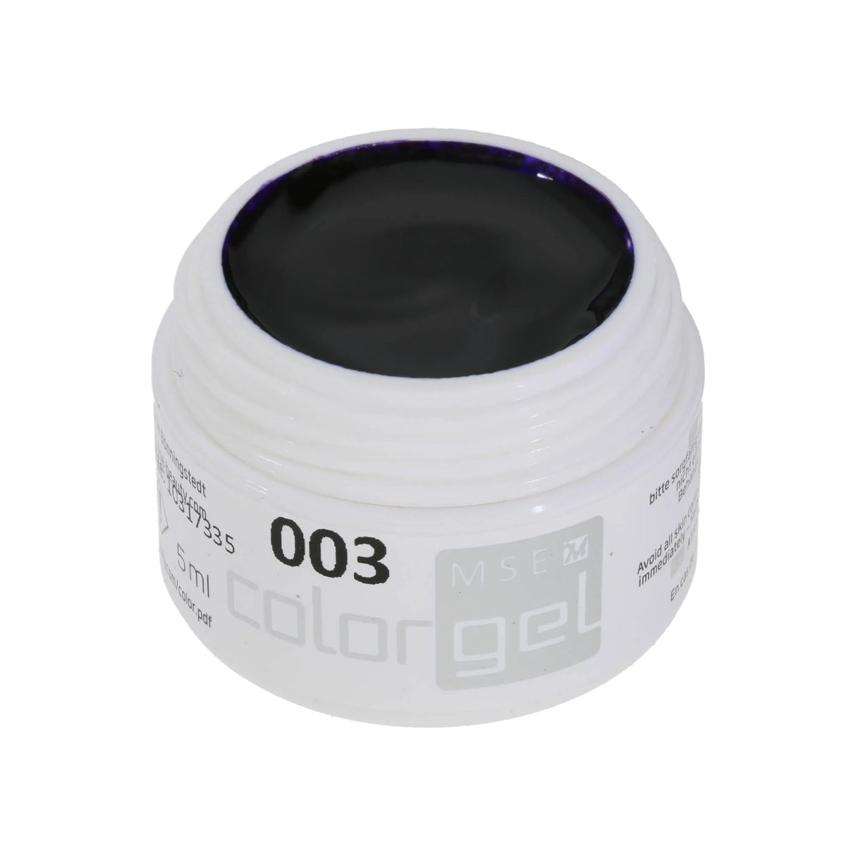 #003 Premium-PURE Color Gel 5ml Tiefes Schwarzlila - MSE - The Beauty Company