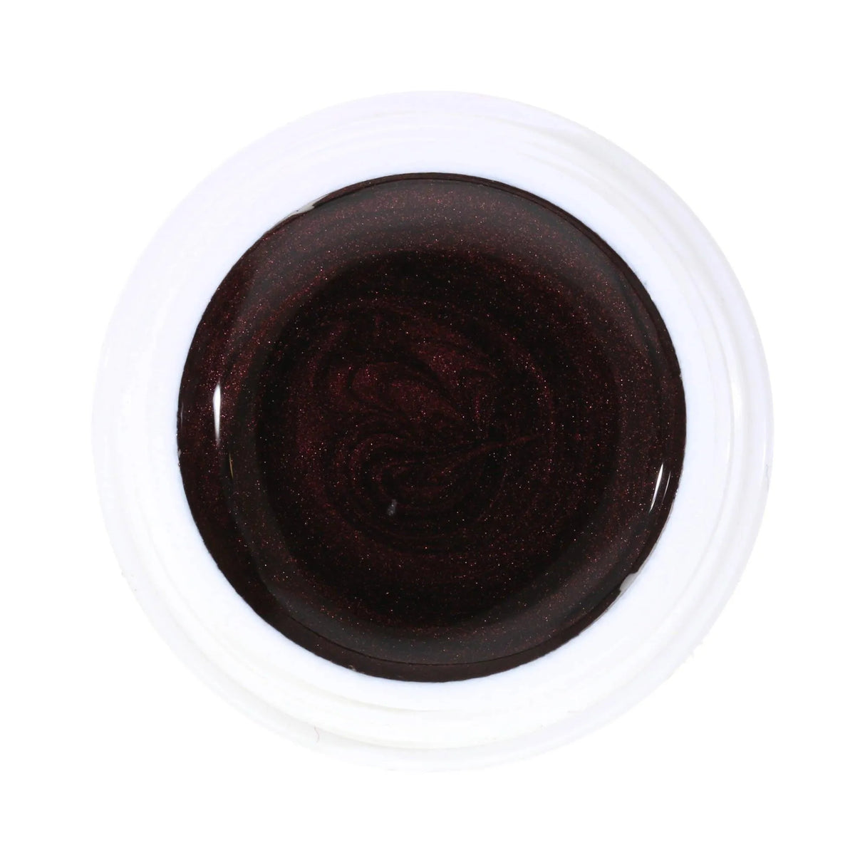 #077 Premium-EFFEKT Color Gel 5ml Schwarzrot mit rotbraunem Perlglanz - MSE - The Beauty Company