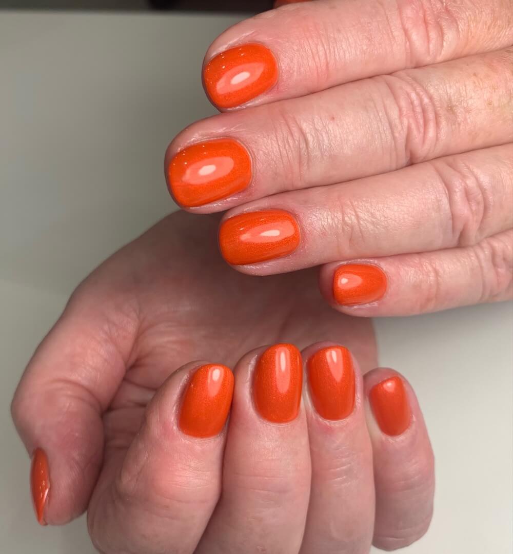 #079 Premium-EFFEKT Color Gel 5ml Signalrot mit rosa-pinkem Perlglanz - MSE - The Beauty Company