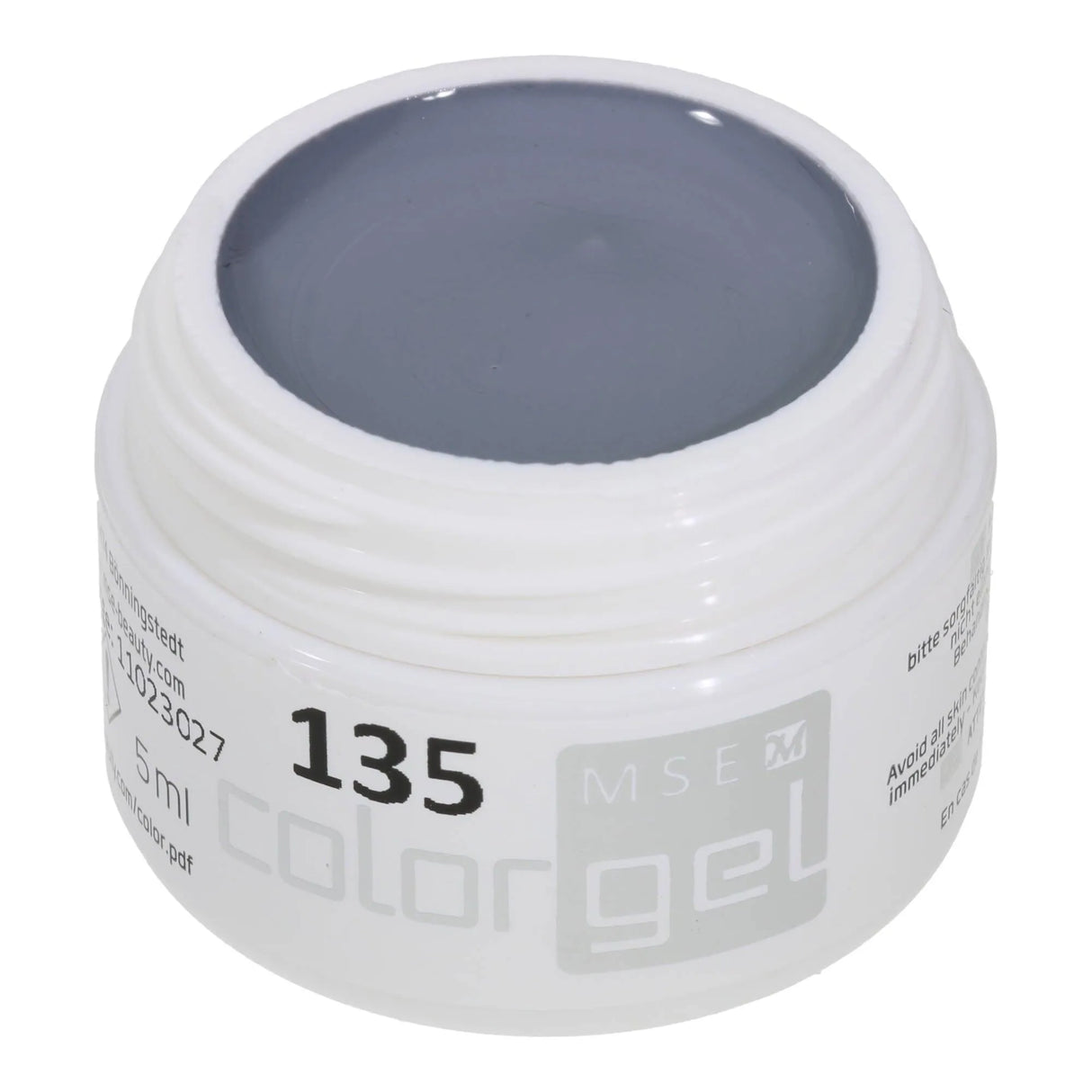 #135 Premium-PURE Color Gel 5ml Helles Schiefergrau - MSE - The Beauty Company