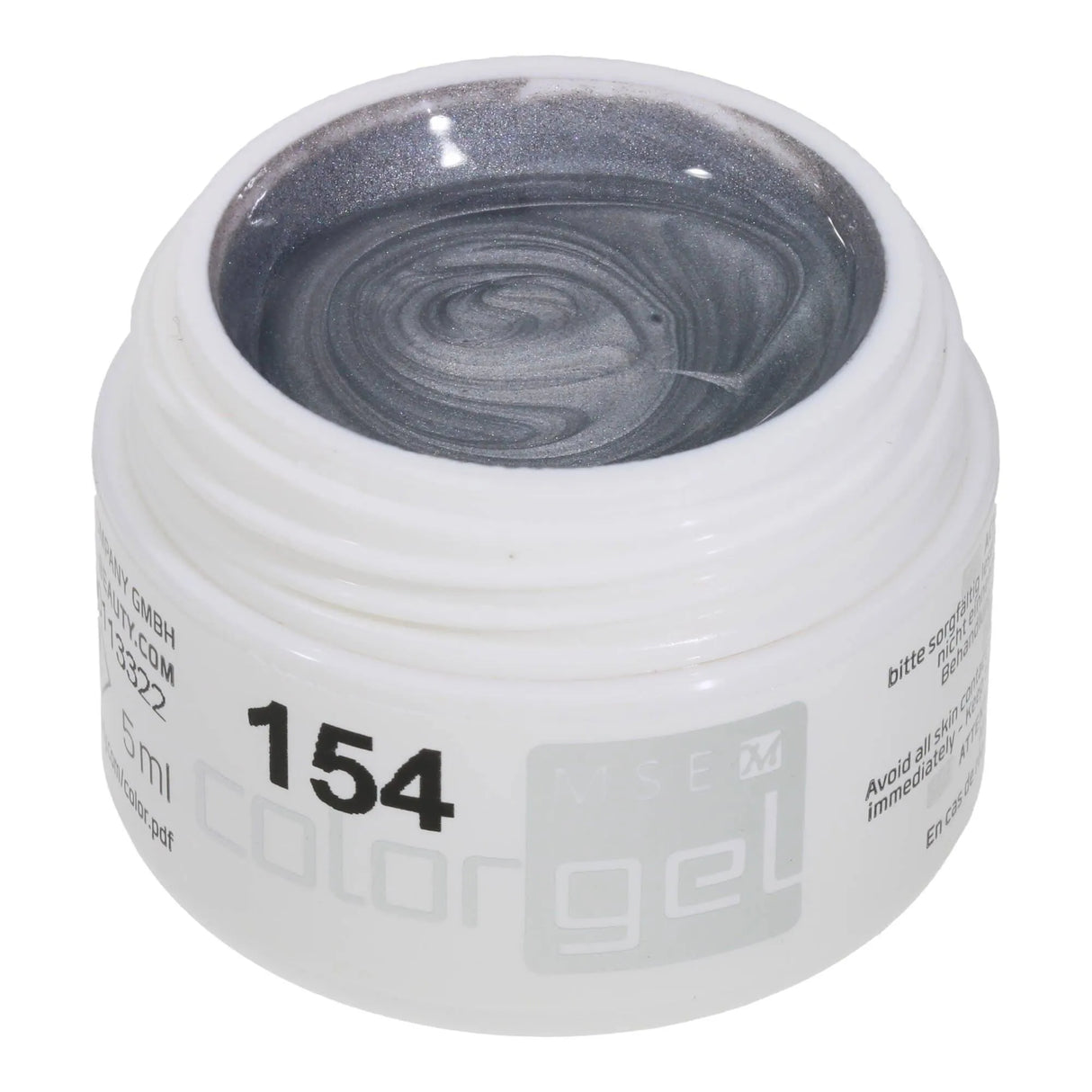 #154 Premium-PURE Color Gel 5ml Normaler Silberton - MSE - The Beauty Company