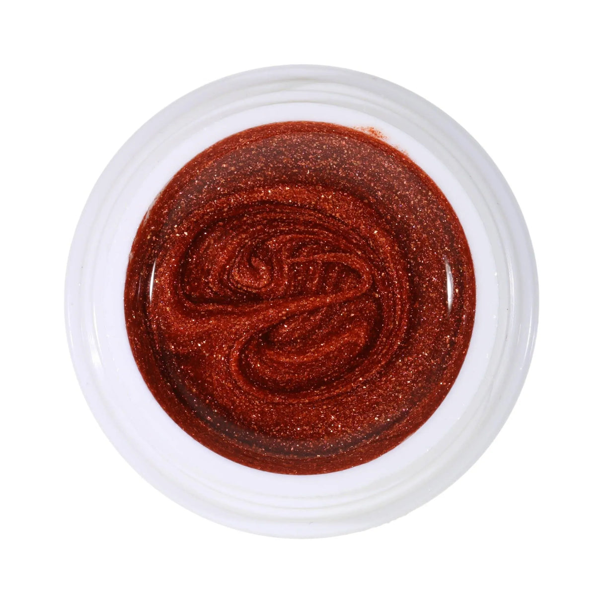 #174 Premium-GLITTER Color Gel 5ml Kupfer verstärkt durch kupferfarbene Effekte - MSE - The Beauty Company