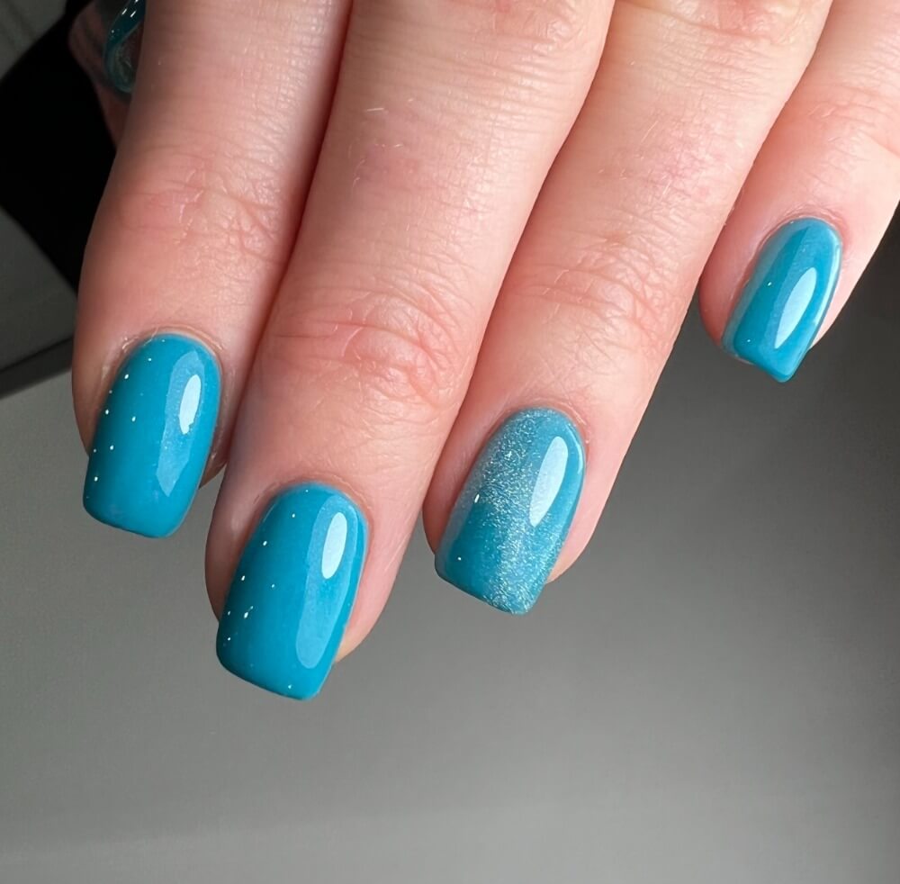 #180 Premium-EFFEKT Color Gel 5ml Dunkles Türkis mit dezentem Blauschimmer - MSE - The Beauty Company