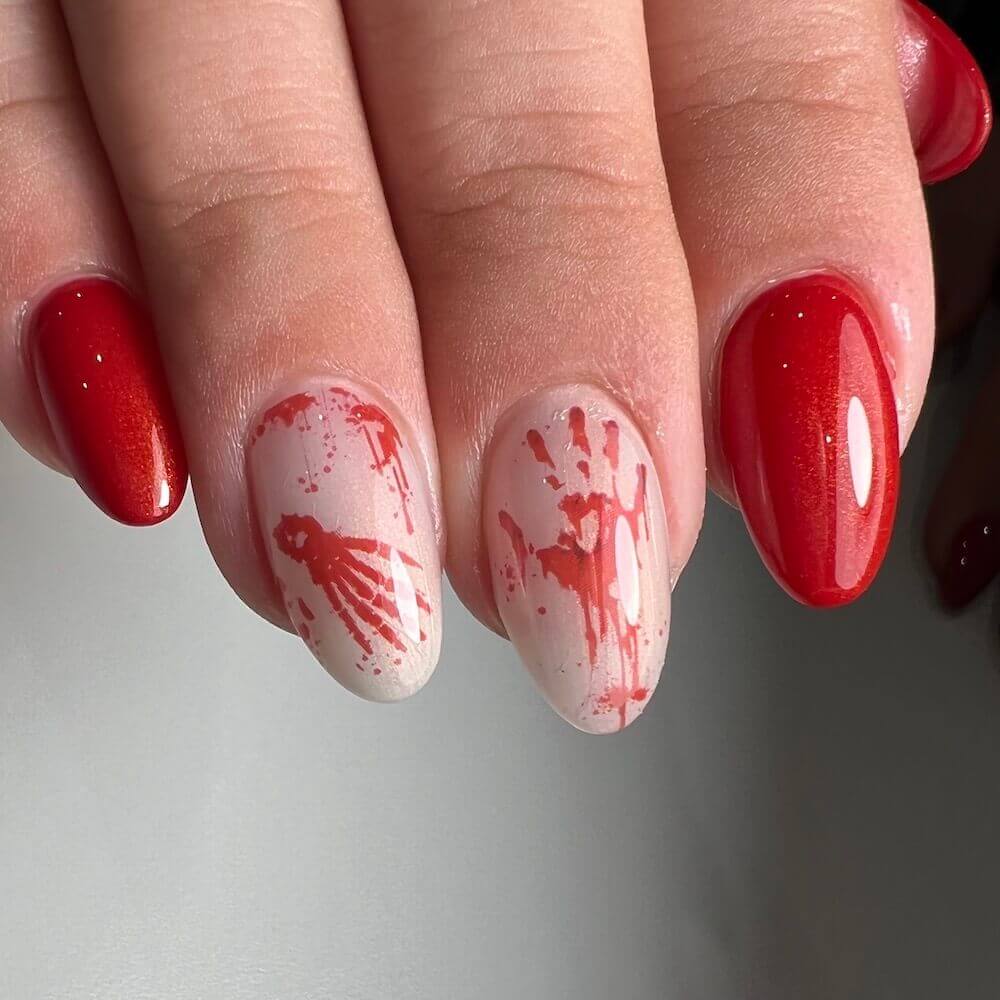 #193 Premium-EFFEKT Color Gel 5ml Kirschrot mit Goldschimmer - MSE - The Beauty Company