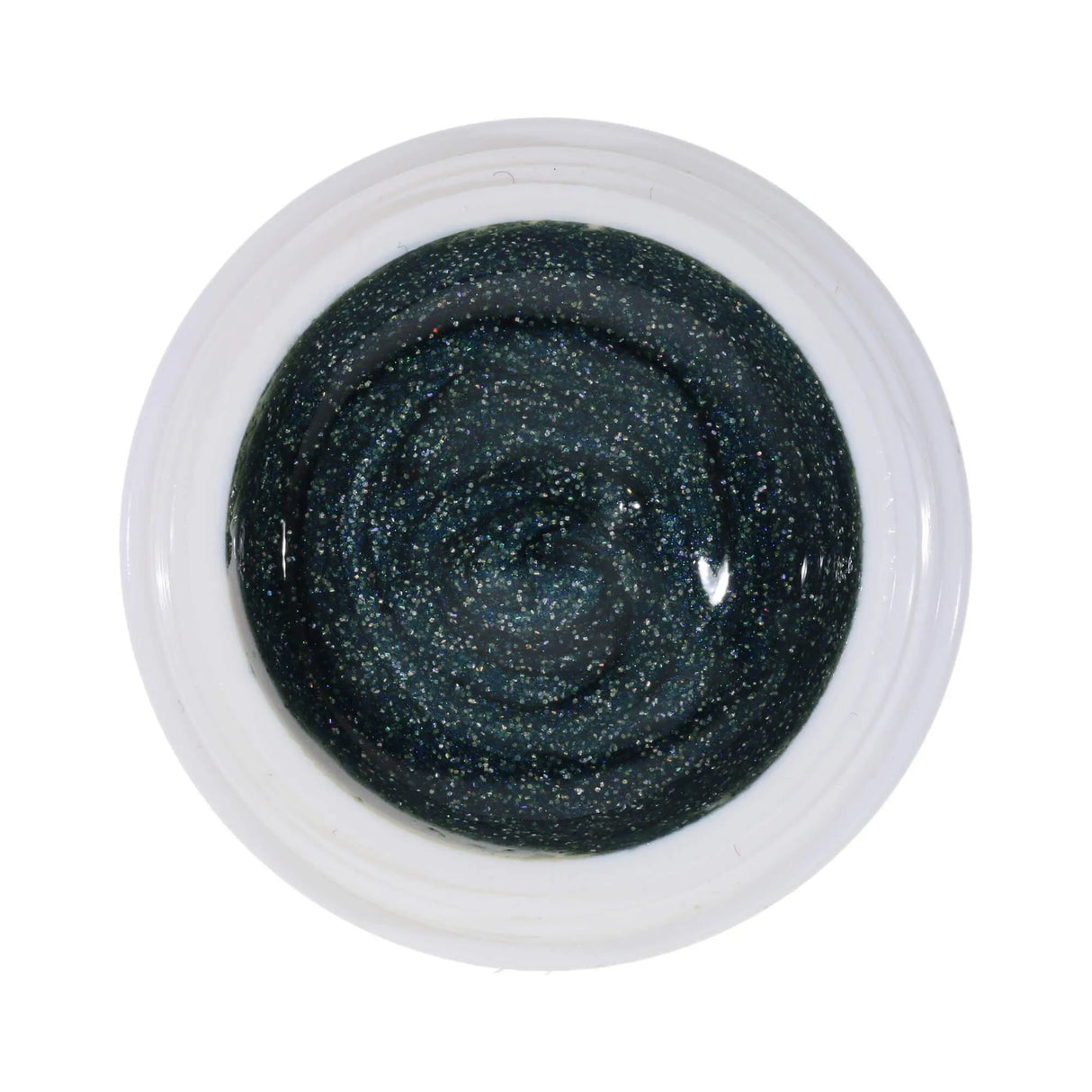 #217 Premium-GLITTER Color Gel 5ml Dunkler Petrolton in Kombination mit bronzefarbenem Glitter - MSE - The Beauty Company