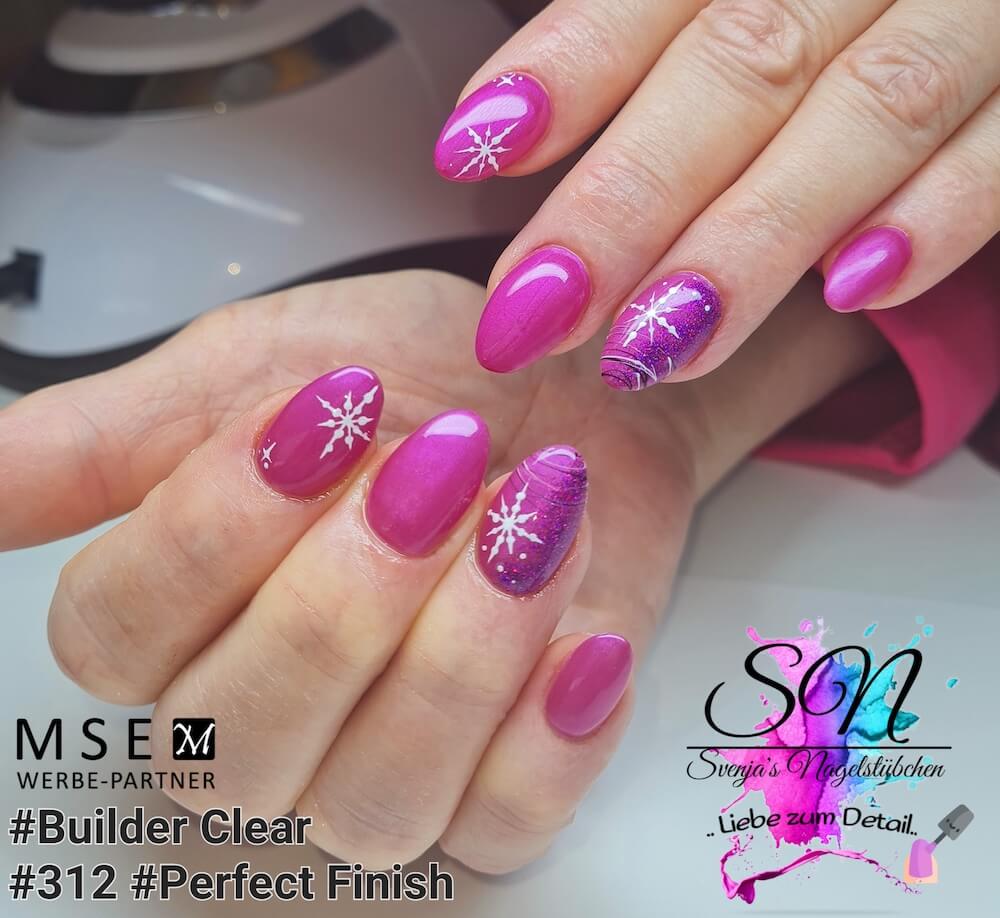 #312 Premium-EFFEKT Color Gel 5ml Intensives Fuchsiapink mit Perlglanz - MSE - The Beauty Company