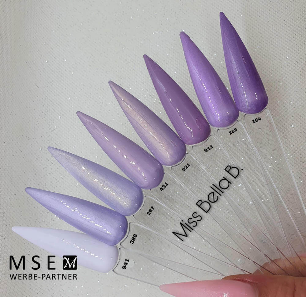 #386 Premium-EFFEKT Color Gel 5ml Zarter Fliederton mit leichtem Goldschimmer - MSE - The Beauty Company