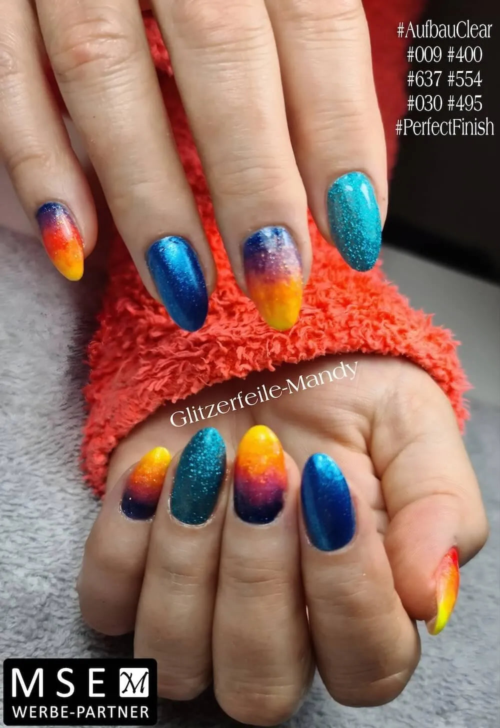 #400 Premium-EFFEKT Color Gel 5ml Blau-metallic - MSE - The Beauty Company