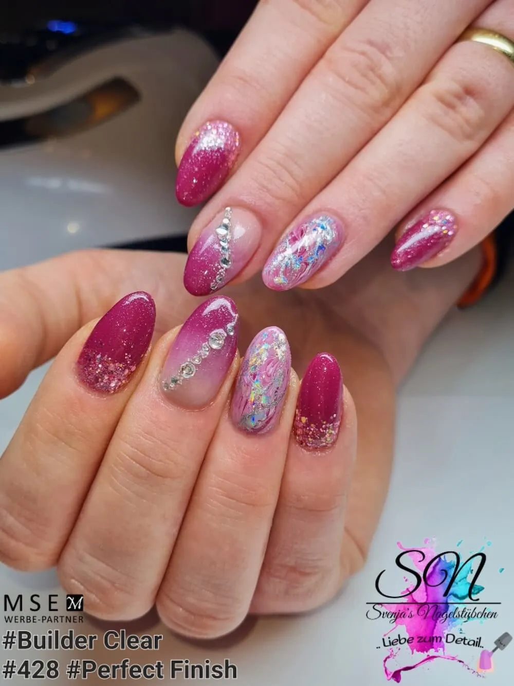 #428 <<< t40>34>5>remium-PURE Color Gel 5ml Rotviolett ***AUSLAUF ARTIKEL