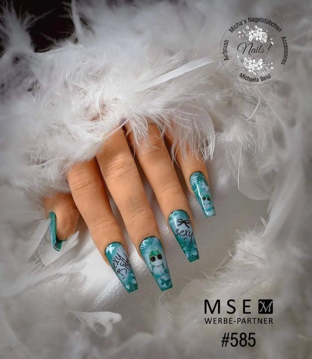 #585 Premium-PURE Color Gel 5ml Blaugrün - MSE - The Beauty Company