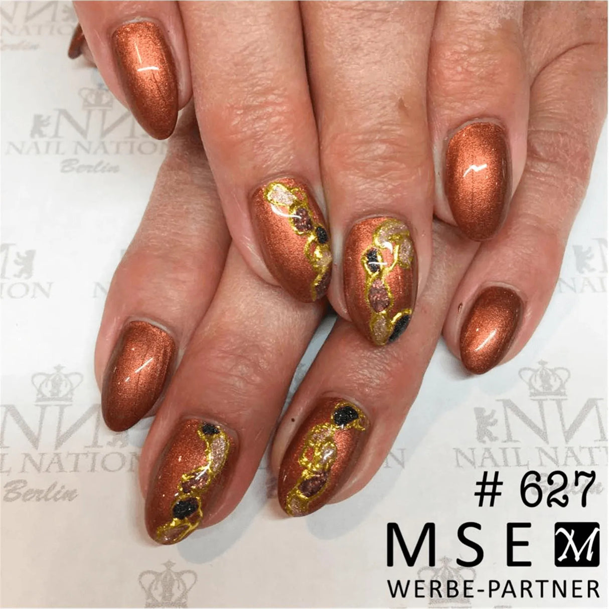 #627 Premium-EFFEKT Color Gel 5ml Kupfer - MSE - The Beauty Company