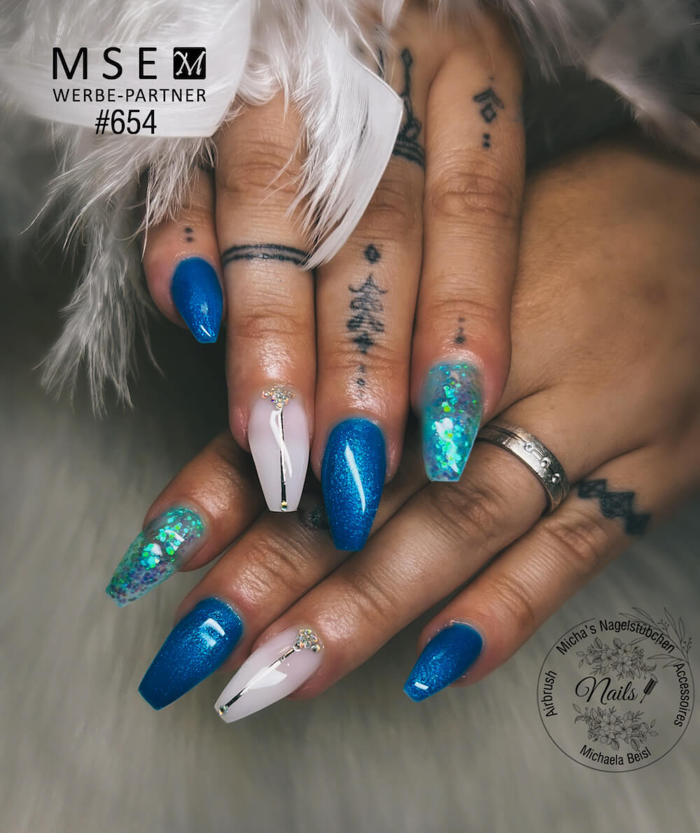 #654 Premium-EFFEKT Color Gel 5ml Blaugrün - MSE - The Beauty Company